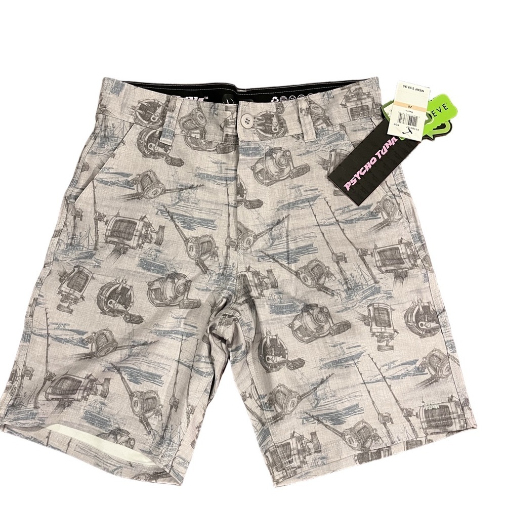 Psycho Tuna "Reel'n"
Fishing Hybrid Shorts
- Reel Sketch Print size 28